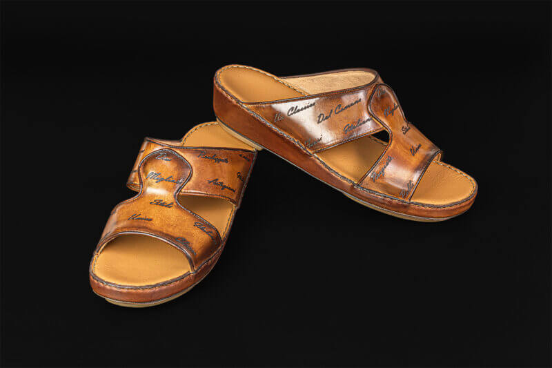 SB161 Oak Brown Top Arabic Sandal - Shop Online - Stefano Borella